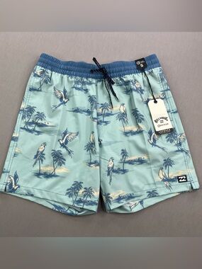 BILLABONG MENS GOOD TIMES LAYBACK RECYCLER SWIM TRUNKS